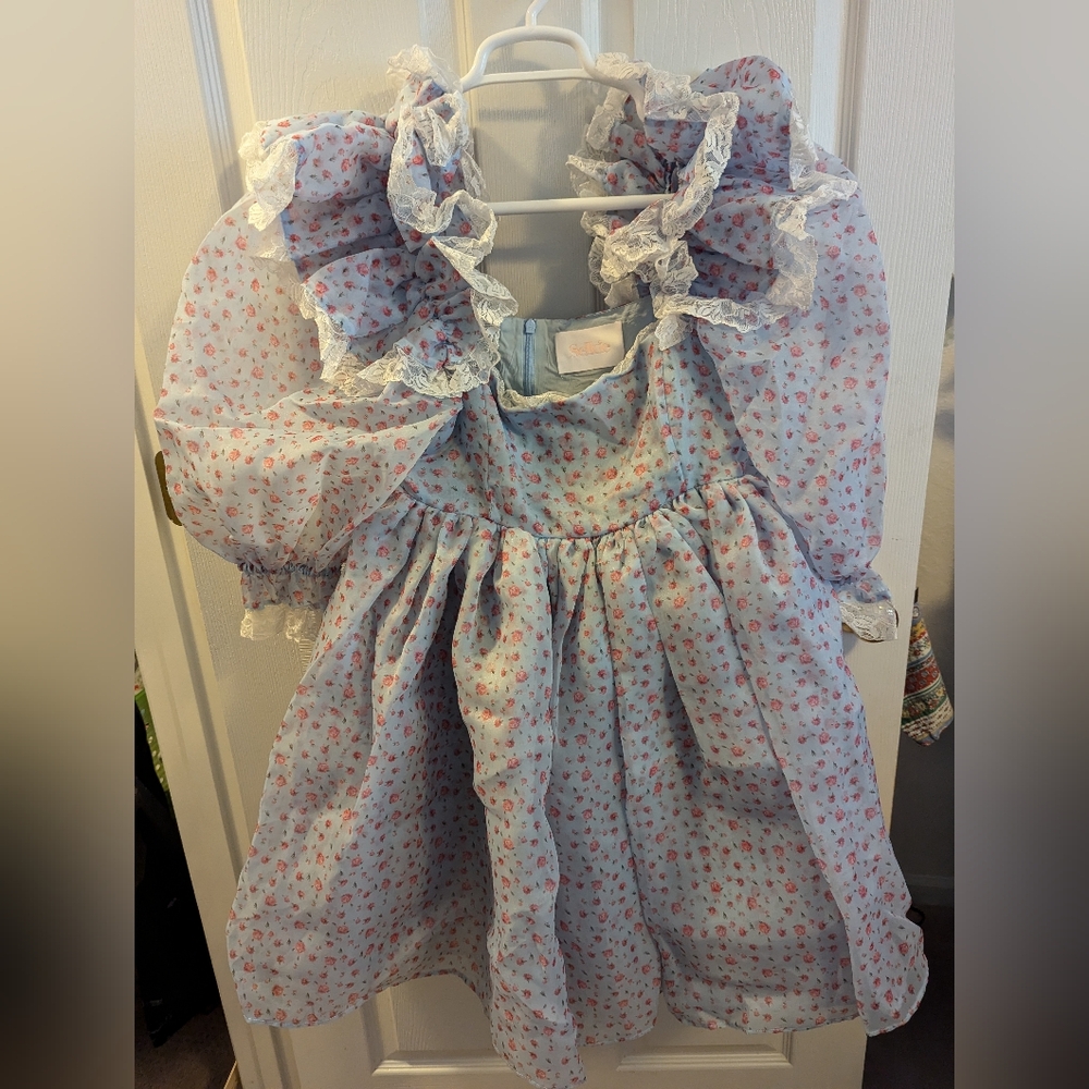 Selkie Chateau Rose Sugarfrill Dress Large